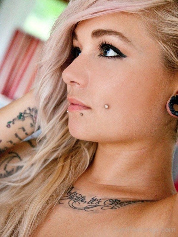 Tatted pierced