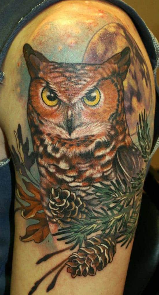 moonlight owl tattoo 