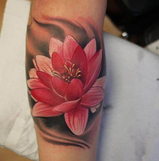 Elegant Lotus Flower Tattoos Meanings