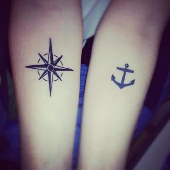 43-Compass-and-Anchor-Matching-Tattoos