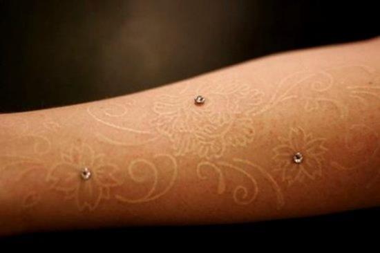 45-White-Ink-Lace-Tattoo-on-Arm