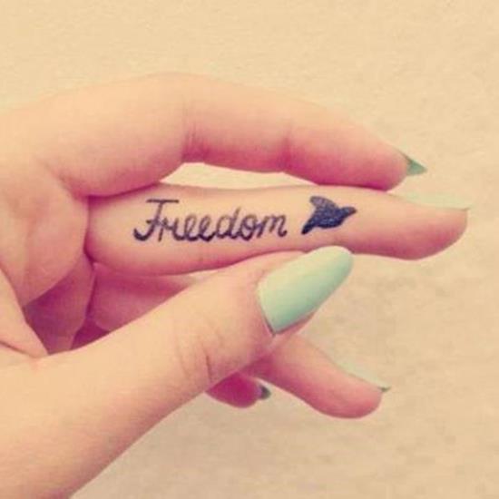 49-Font-and-bird-finger-tattoo