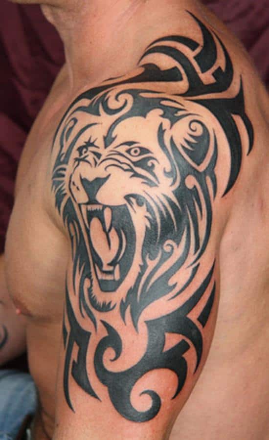 50-Tribal-Lion-Tattoo