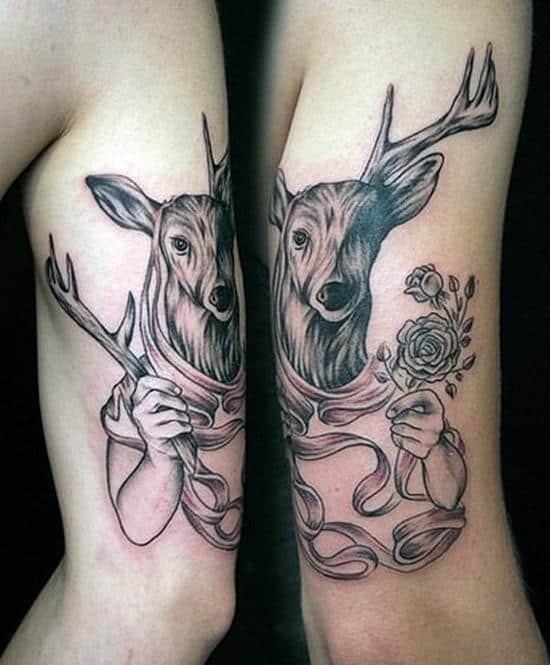 53-Deer-matching-tattoos