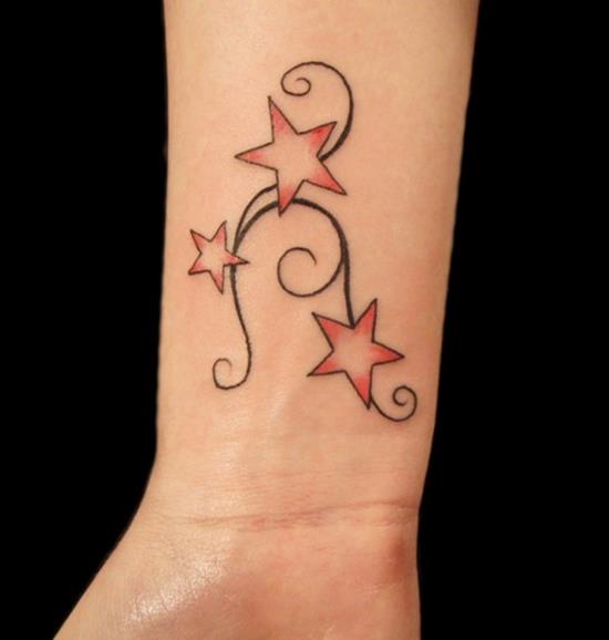 Star-Tattoo-Designs-Tribal-Star-Falling-Tattoo