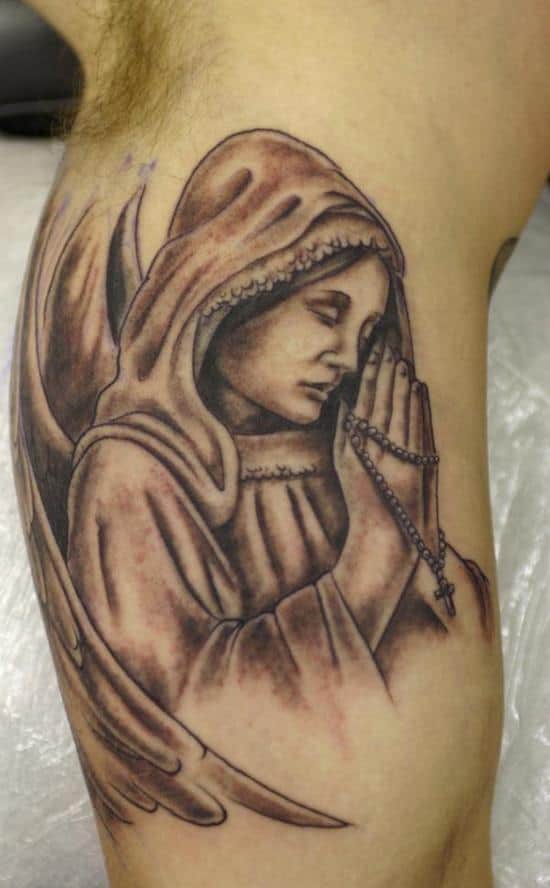 angel-and-cross-tattoo