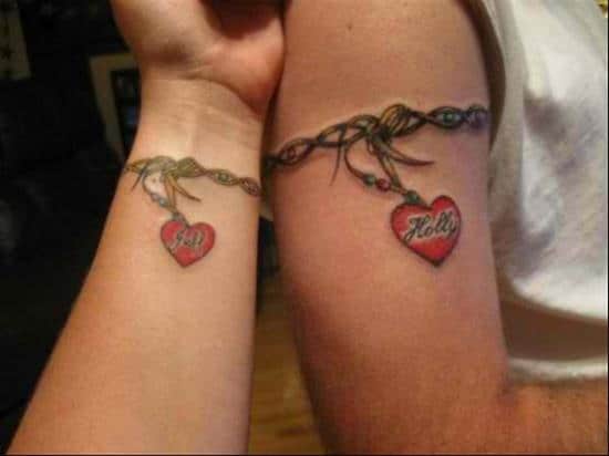 couples-tattoos-heart-chains