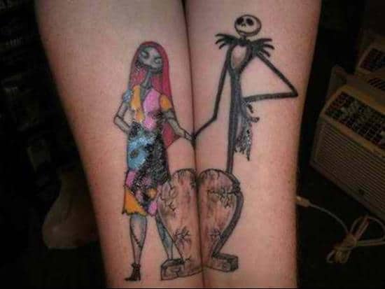 couples-tattoos-nightmare-before-christmas