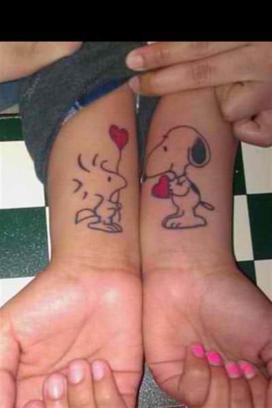 couples-tattoos-snoopy