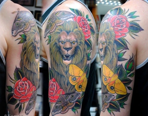 japanese lion tattoos