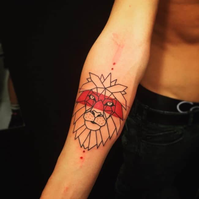 simple lion tattoo