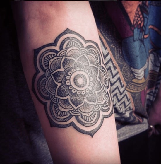 lotus-flower-tattoo-tribal