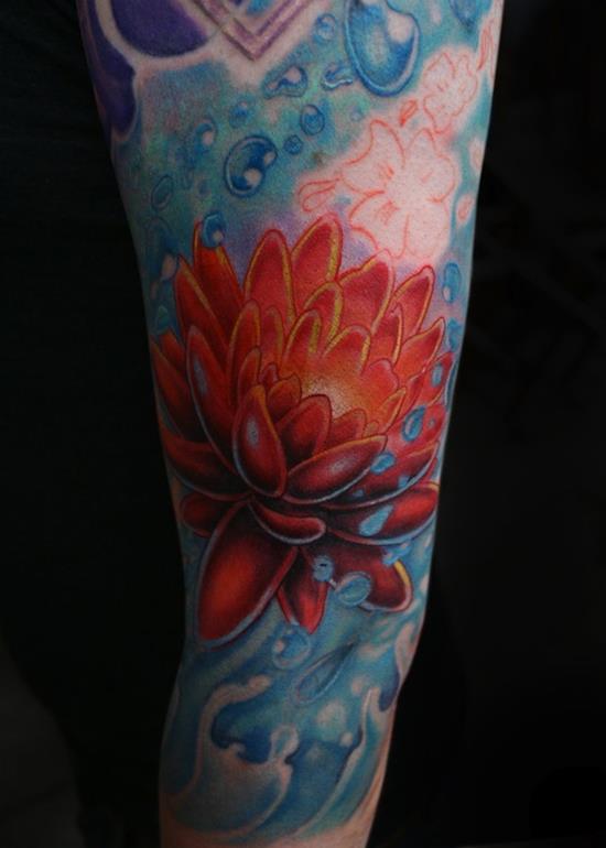 lotus-flower-tattoo-water
