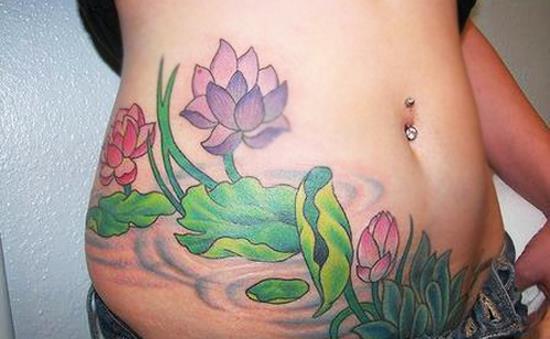 lotus-rib-tattoos