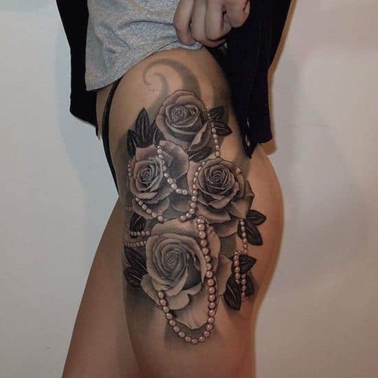 189 Most Attractive Thigh Tattoos For Women 0736