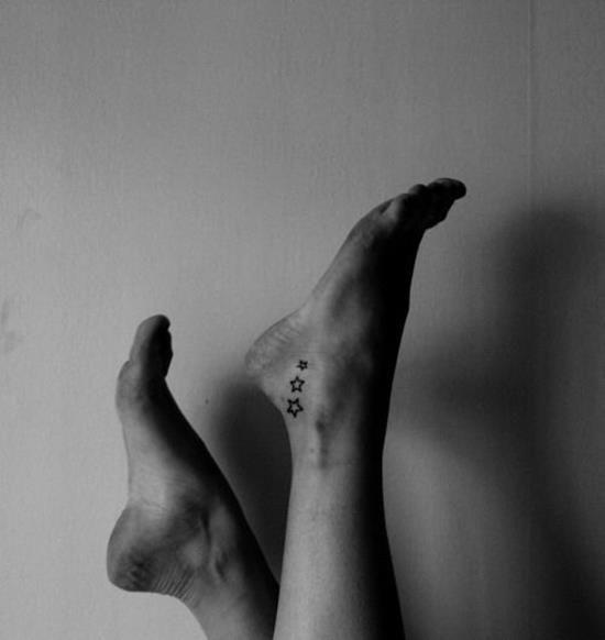 54 Cute Star Tattoos On Ankle