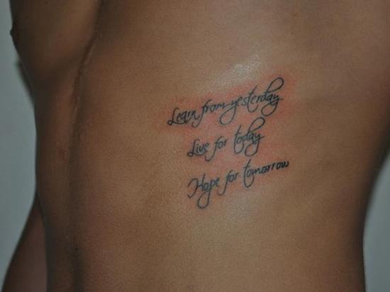 tattoo-quotes-learn-form-yesterday