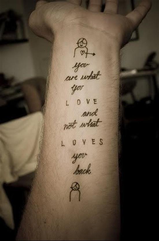 tattoo-quotes-you-are-what-you-love