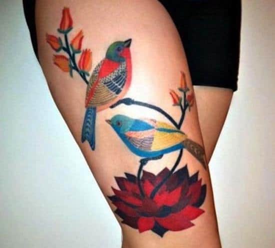 thigh-tattoo-birds