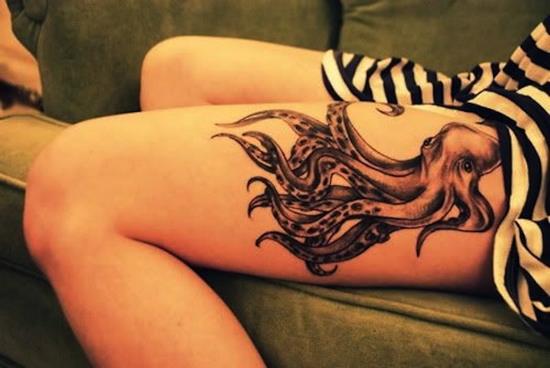 thigh-tattoo-octopus