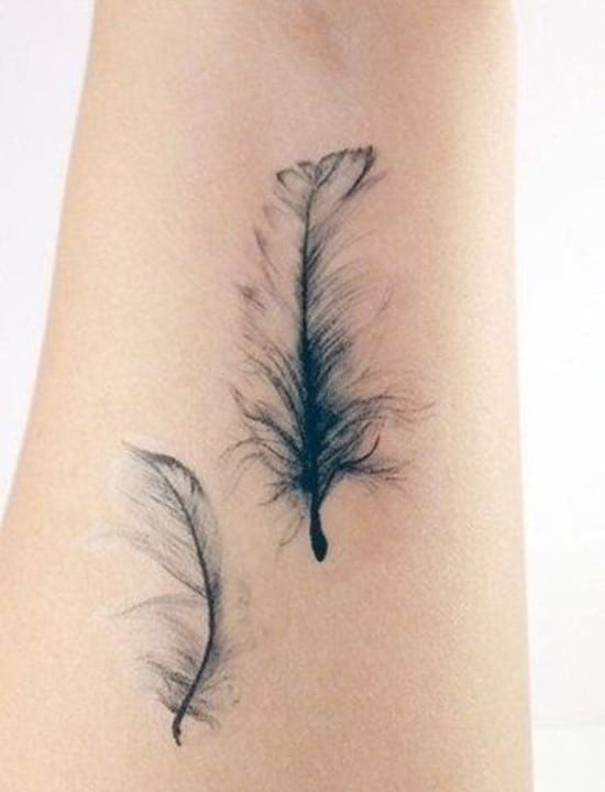 10-Feather-Tattoo-on-tattoo
