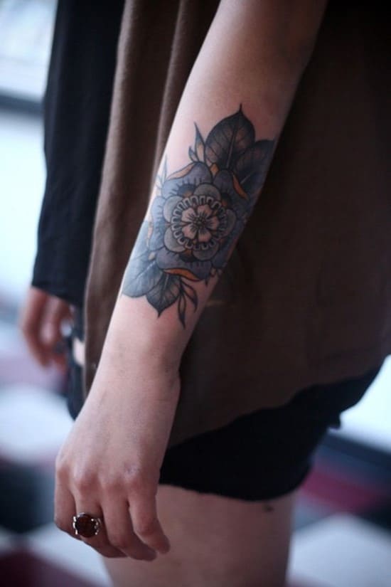 10-Flower-Forearm-Tattoo