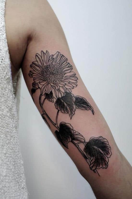 10-sunflower-tattoo