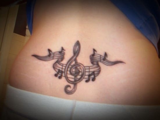 Soundwave Back Tattoo | Music tattoo designs, Music tattoos, Back tattoo