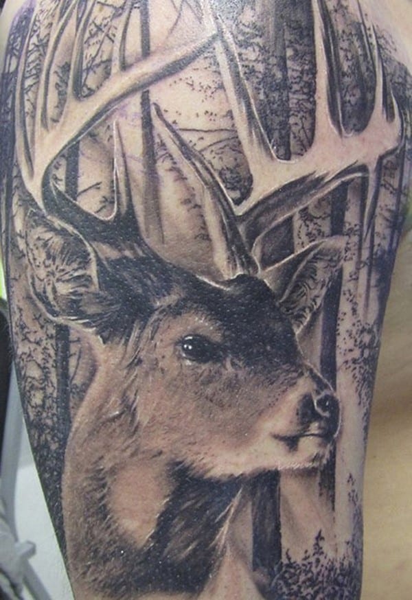 11-3D-deer-tattoo