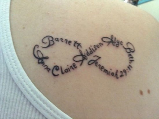 Infinity Name Tattoo