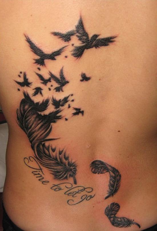 11-feather-tattoo-on-back