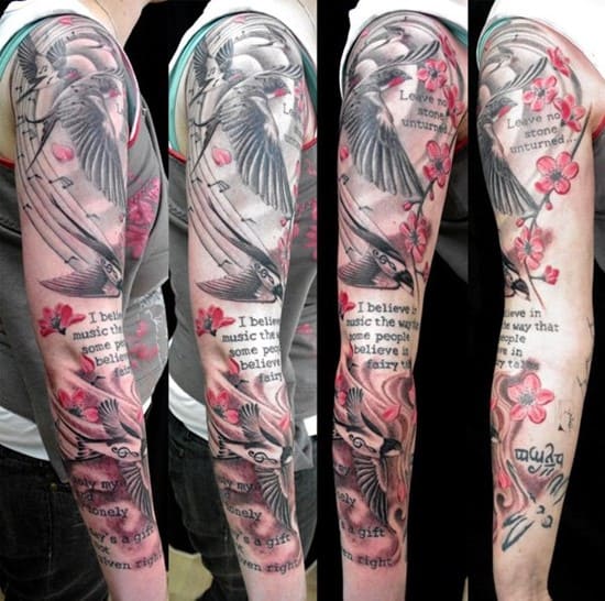 11-swallow-musical-tattoo-sleeve