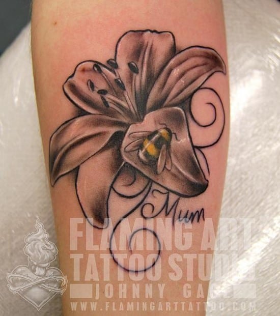 Tattoo uploaded by Keoni Church • #lilly #lillyflower #leaf #tattoo #ta2  #ink #inked #blackandgrey #blackAndWhite #hawaii #oahu #haleiwa #bng  #bishoprotary #floral • Tattoodo