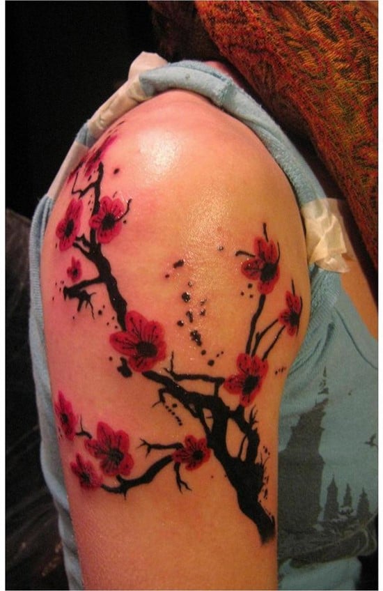 150 Cherry Blossom Tattoos & Meanings (Ultimate Guide 2020)