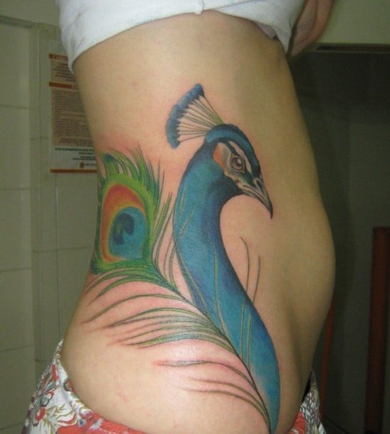 18-Peacock-Side-Tattoo
