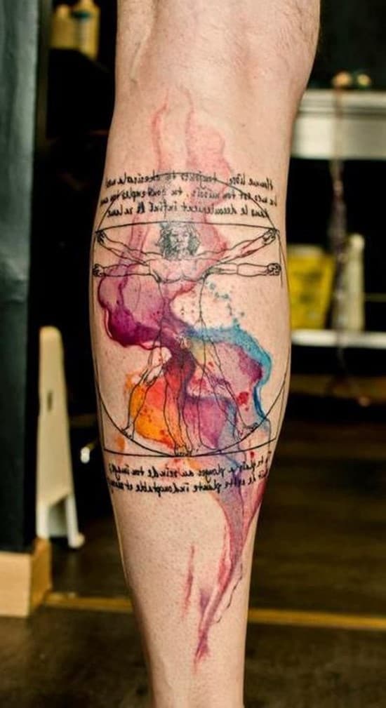 18-watercolor-tattoo-on-leg