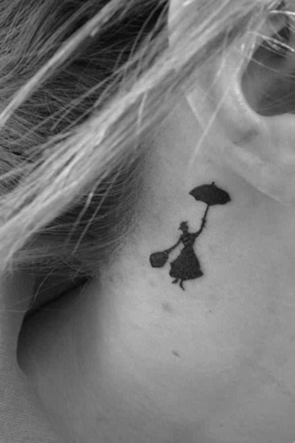 tumblr tattoos for girls behind ear