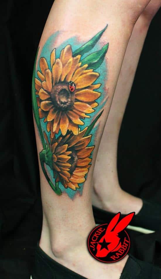 150 Vibrant Sunflower Tattoos And Meanings (July 2020)