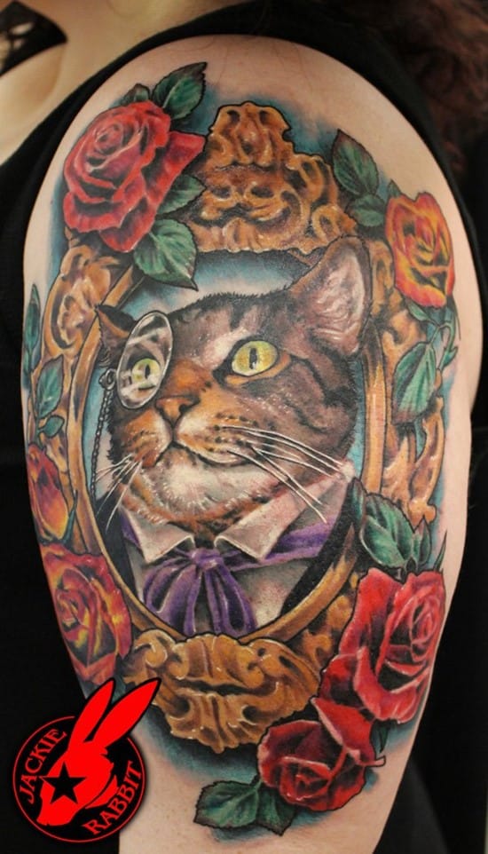 24-Vintage-Cat-Portrait-Tattoo-by-Jackie-Rabbit