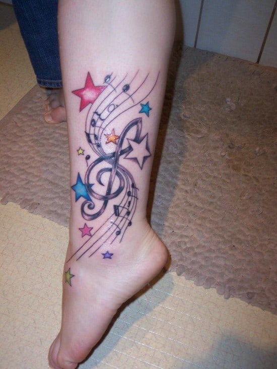 110 Charming Music Tattoo Designs