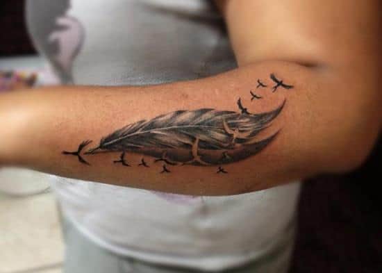 3-feather-tattoo-on-forearm