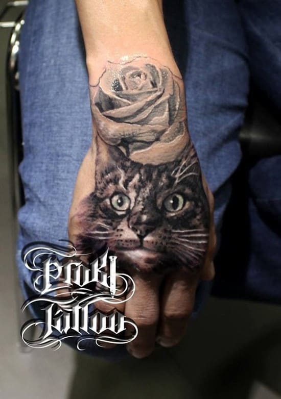 30-cat-and-rose-tattoo-on-hand