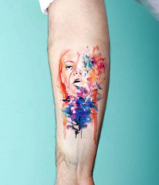 35-Portrait-watercolor-tattoo