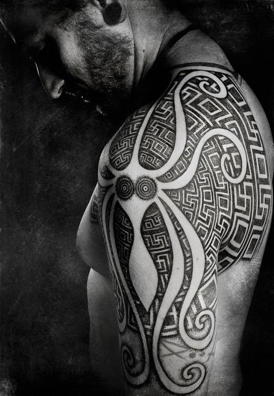 Tattoo Ideas - Geometric Dotwork Tattoo http://tattooideasbase.com/geometric -dotwork-tattoo/ #ArmTattoos, #PatternTattoos, #ShoulderTattoos,  #SleeveTattoos, #TattooIdeasforMen | Facebook