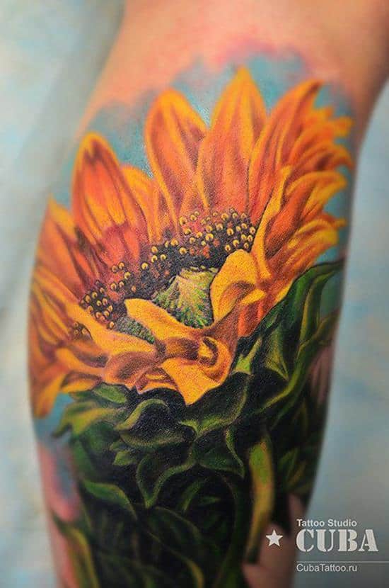 39-sunflower-tattoo