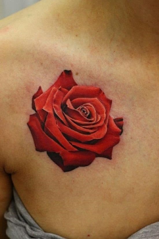 3D-rose-collar-bone-tattoo