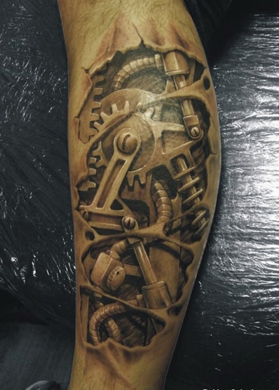 machinery tattoo