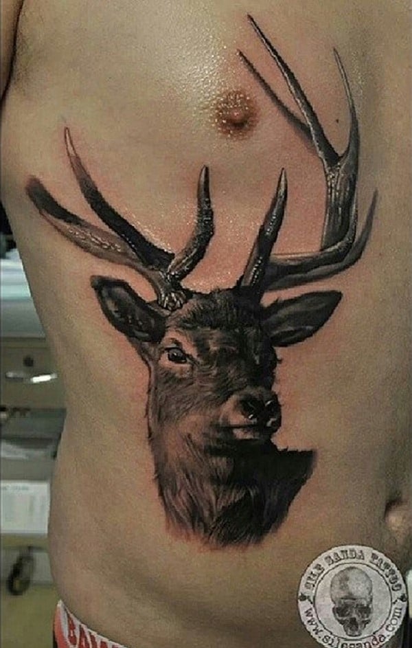 42-3D-Deer-Tattoo
