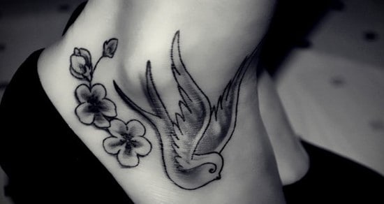 bird tattoo on ankle 43-Wishing-for-the-wings-of-a-swallow