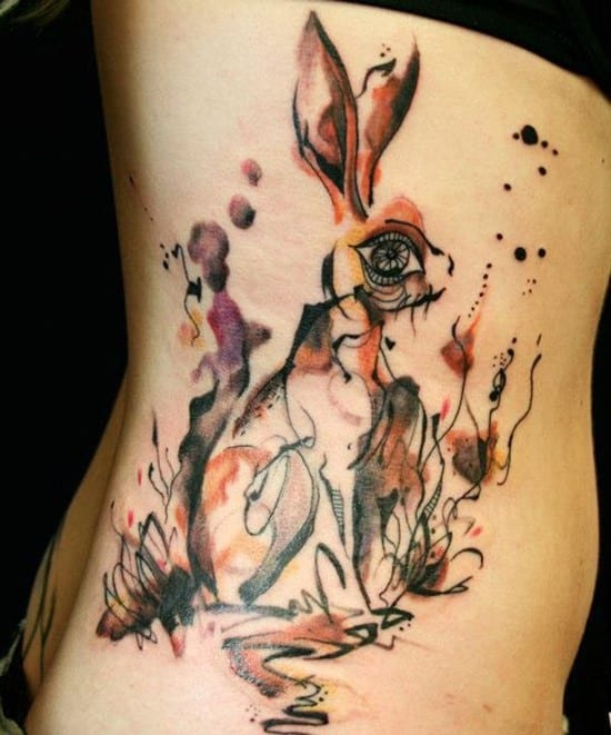 43-watercolor-rabbit-tattoo